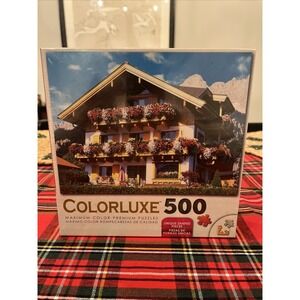 Colorluxe 500 Piece Puzzle - Flower Farmhouse Austria